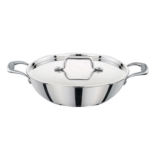 طاوات قلي بيدين استيل هندي 28 سم