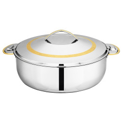 حافظات استيل هندي خط ذهبي 1200 مل