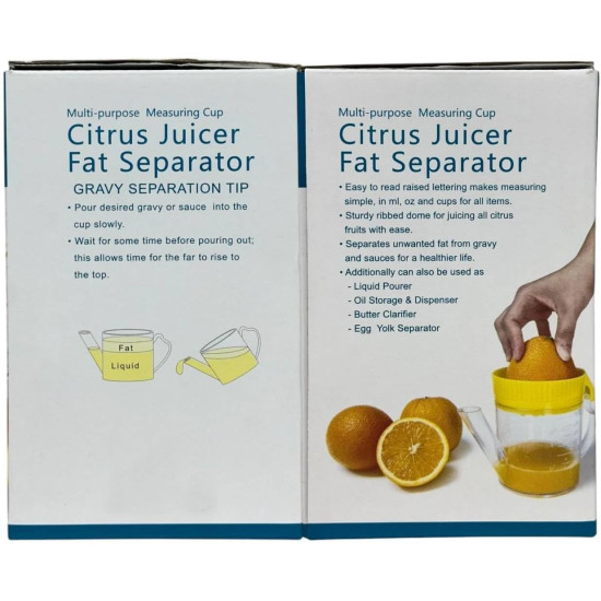 عصارة حمضيات بلاستيكية مزودة بمصفاة