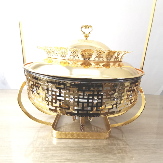 سخان ذهبي فلورش منقوش سعة 4 لتر