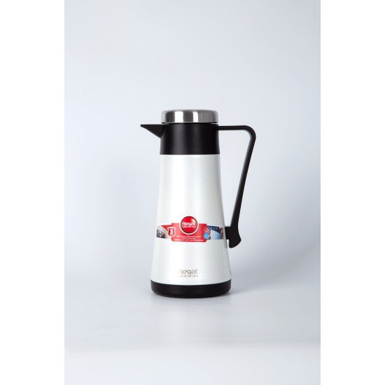 White Stainless steel thermos, 0.60 litres