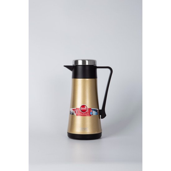 Golden Stainless steel thermos, 0.60 litres