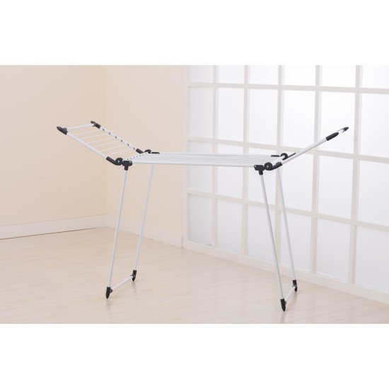 منشر ملابس متعدد الوظائف قابل للطي على الأرضية