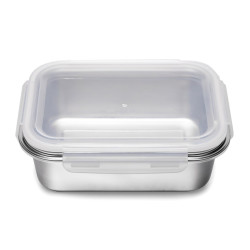 حافظة طعام من ستانلس ستيل مستطيل مقاس 1200 مل 