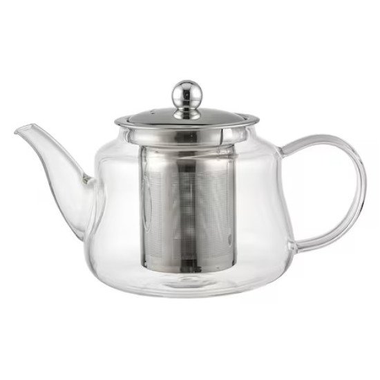 براد شاي زجاجي حراري مزود بمصفاة داخلية 900 مل