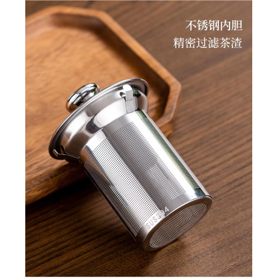 براد شاي زجاجي حراري مزود بمصفاة داخلية 1000 مل