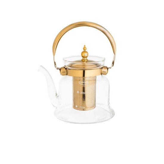 براد شاي زجاجي حراري مزود بمصفاة داخلية 1000 مل