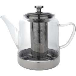 براد شاي زجاجي حراري مزود بمصفاة داخلية 1500 مل