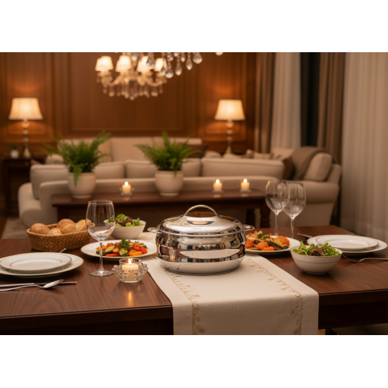 Bohara Steel Sama 7500ml Food Warmer