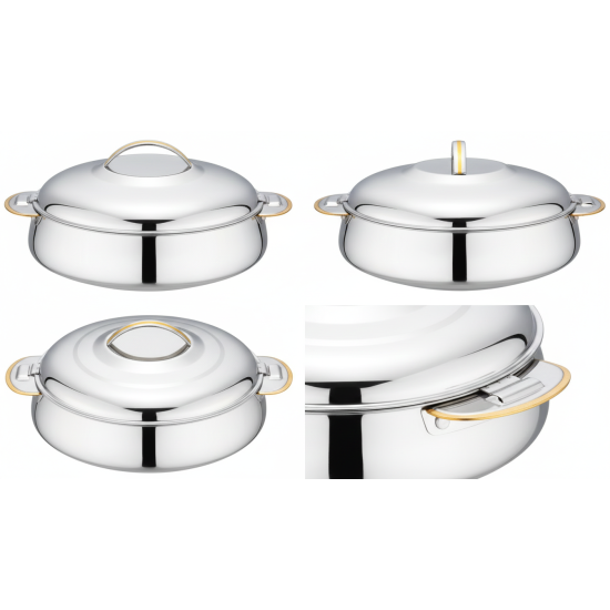 Bohara Steel Sali 2000ml Food Warmer