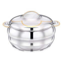 Bohara Steel Sama Gold Embossed 7500ml Containers