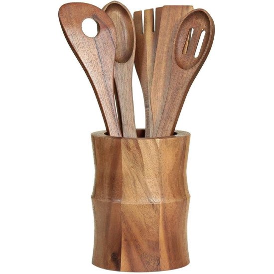 طقم ملاعق خشب طبيعي من بيلي - 6 قطع طقم ملاعق خشب طبيعي من بيلي - 6 قطع