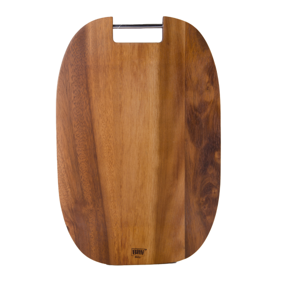 لوح تقطيع خشبي بيضاوي 25.4 سم