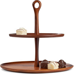 حامل حلويات خشبي متعدد الطبقات من بيلي