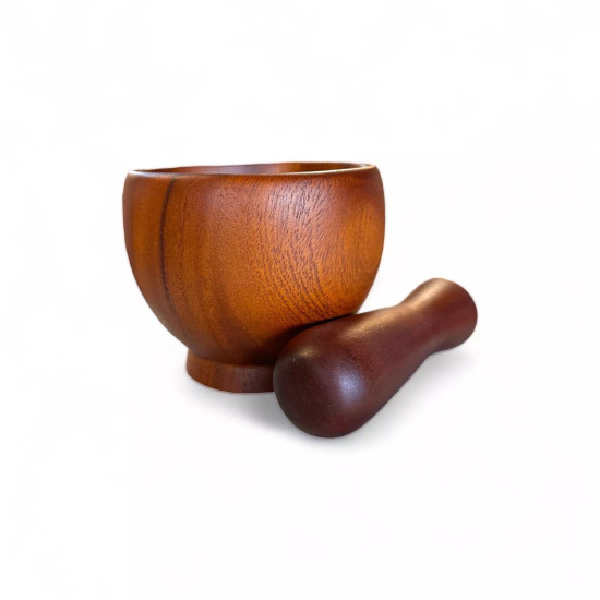 هاون ومطحنة خشبية من بيلي 12 سم