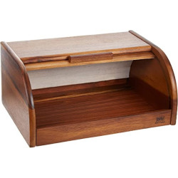 صندوق خبز خشبي بغطاء خشبي منزلق من بيلي