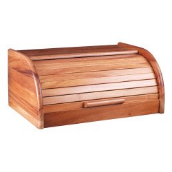 صندوق خبز خشبي بغطاء خشبي منزلق من بيلي