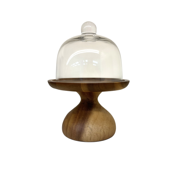 صحن بغطاء اكليرك مدور 16 سم