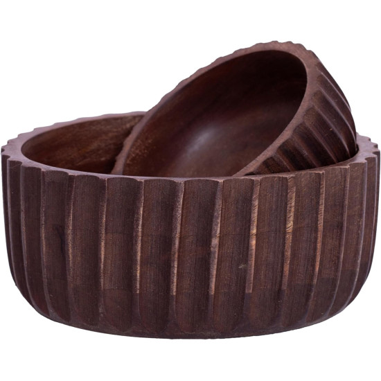 وعاء بيلي الخشبي مضلع  19 سم