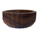وعاء بيلي الخشبي مضلع  19 سم
