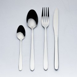 طقم أدوات مائدة من ريسا 72 قطعة فضي 