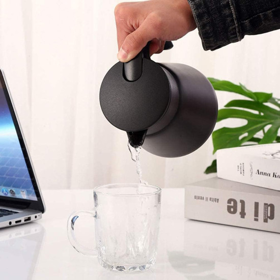 ترمس من ريسا استيل لون اسود 600 مل