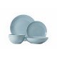 طقم سفرة عشاء بورسلين من ريسا 24 قطعة أزرق