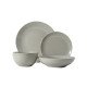 طقم سفرة عشاء بورسلين من ريسا 24 قطعة رمادي