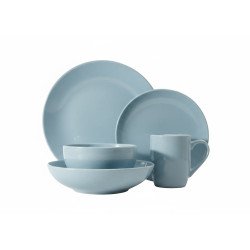 طقم سفرة عشاء بورسلين من ريسا 30 قطعة أزرق