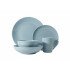 طقم سفرة عشاء بورسلين من ريسا 30 قطعة أزرق