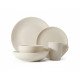 طقم سفرة عشاء بورسلين من ريسا 30 قطعة بيج
