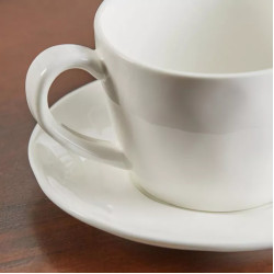 طقم اكواب مع صحون للشاي والقهوة والإسبريسو 6 قطع 170 مل