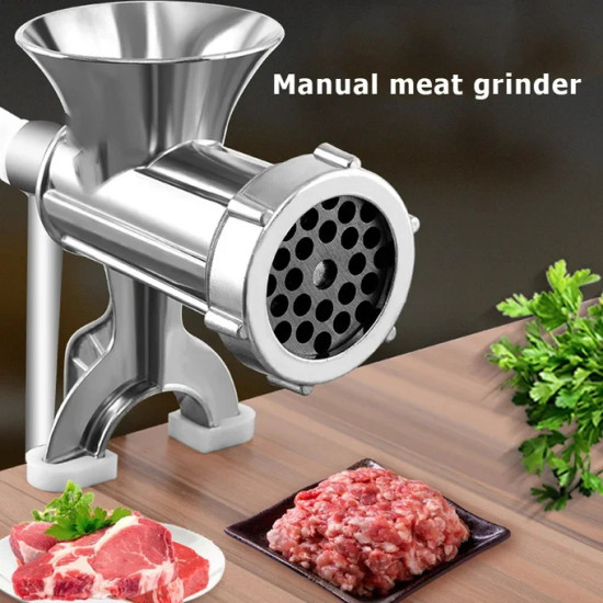 Aluminum meat grinder, size 10