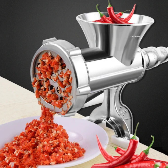 Aluminum meat grinder, size 10