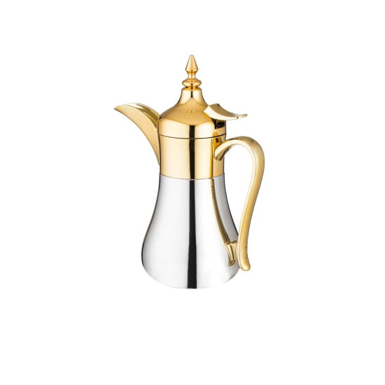 Regal Stainless Steel Coffee Pot, Silver/Gold, 0.70 Liter