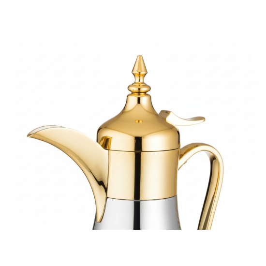 Regal Stainless Steel Coffee Pot, Silver/Gold, 0.70 Liter
