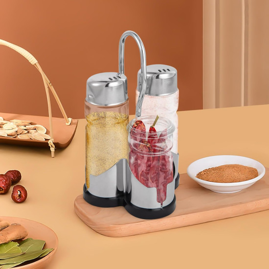 طقم زجاجات توابل للمطبخ 4 قطع