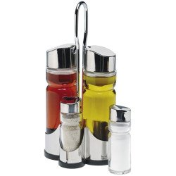 طقم زجاجات توابل وزيت للمطبخ 5 قطع