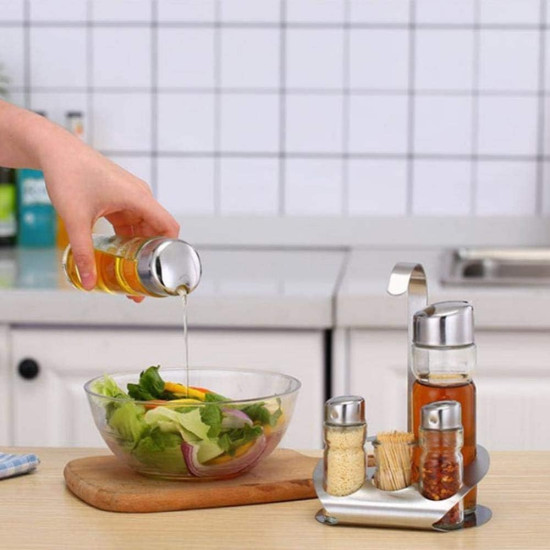 7-Piece Kitchen Spice and Oil Bottle Set