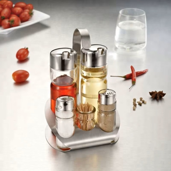 7-Piece Kitchen Spice and Oil Bottle Set