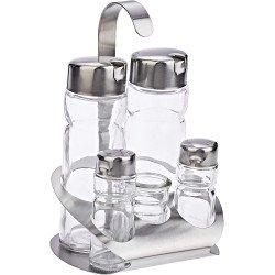 7-Piece Kitchen Spice and Oil Bottle Set