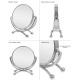 مراية دائرية ذات وجهين - مرآة عادية + مرآة مكبرة 15 سم