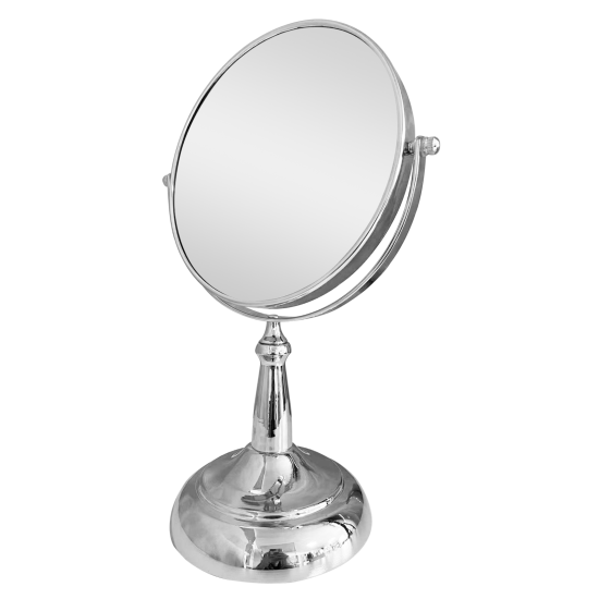 مراية دائرية ذات وجهين - مرآة عادية + مرآة مكبرة 20 سم