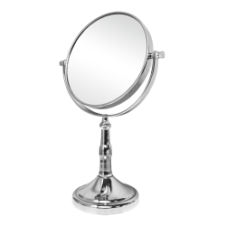 مراية دائرية ذات وجهين - مرآة عادية + مرآة مكبرة 15 سم
