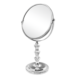 مراية دائرية ذات وجهين - مرآة عادية + مرآة مكبرة 17 سم