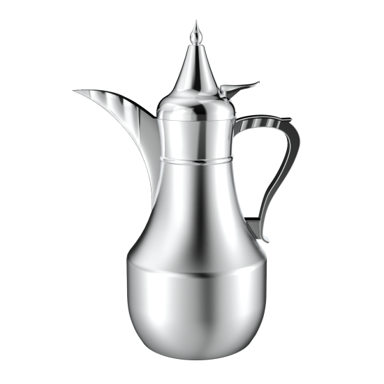 دلة قهوة من ريسا استانلس ستيل فضي فاخرة 65 مل