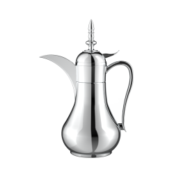 دلة قهوة من ريسا استانلس ستيل فضي فاخرة 65 مل