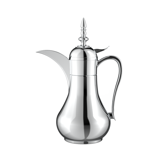 دلة قهوة من ريسا استانلس ستيل فضي فاخرة 65 مل