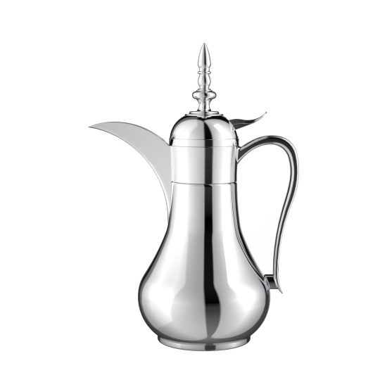 دلة قهوة من ريسا استانلس ستيل فضي فاخرة 1 لتر دلة قهوة من ريسا استانلس ستيل فضي فاخرة 1 لتر