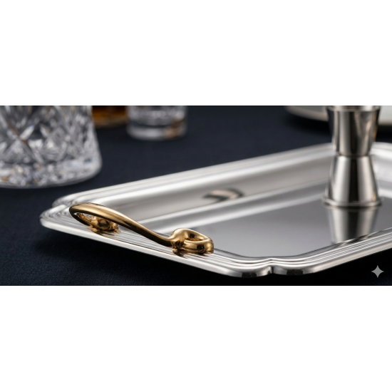 طقم صواني تقديم مشروبات استانلس ستيل – 3 قطع طقم صواني تقديم مشروبات استانلس ستيل – 3 قطع